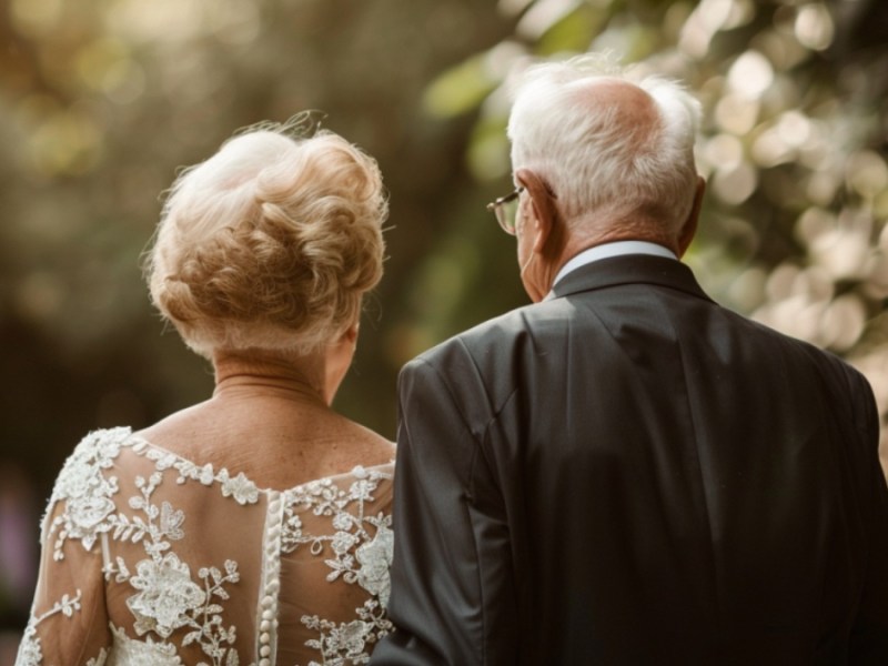 50 Jahre später: Paar stellt Hochzeitsfotos nach