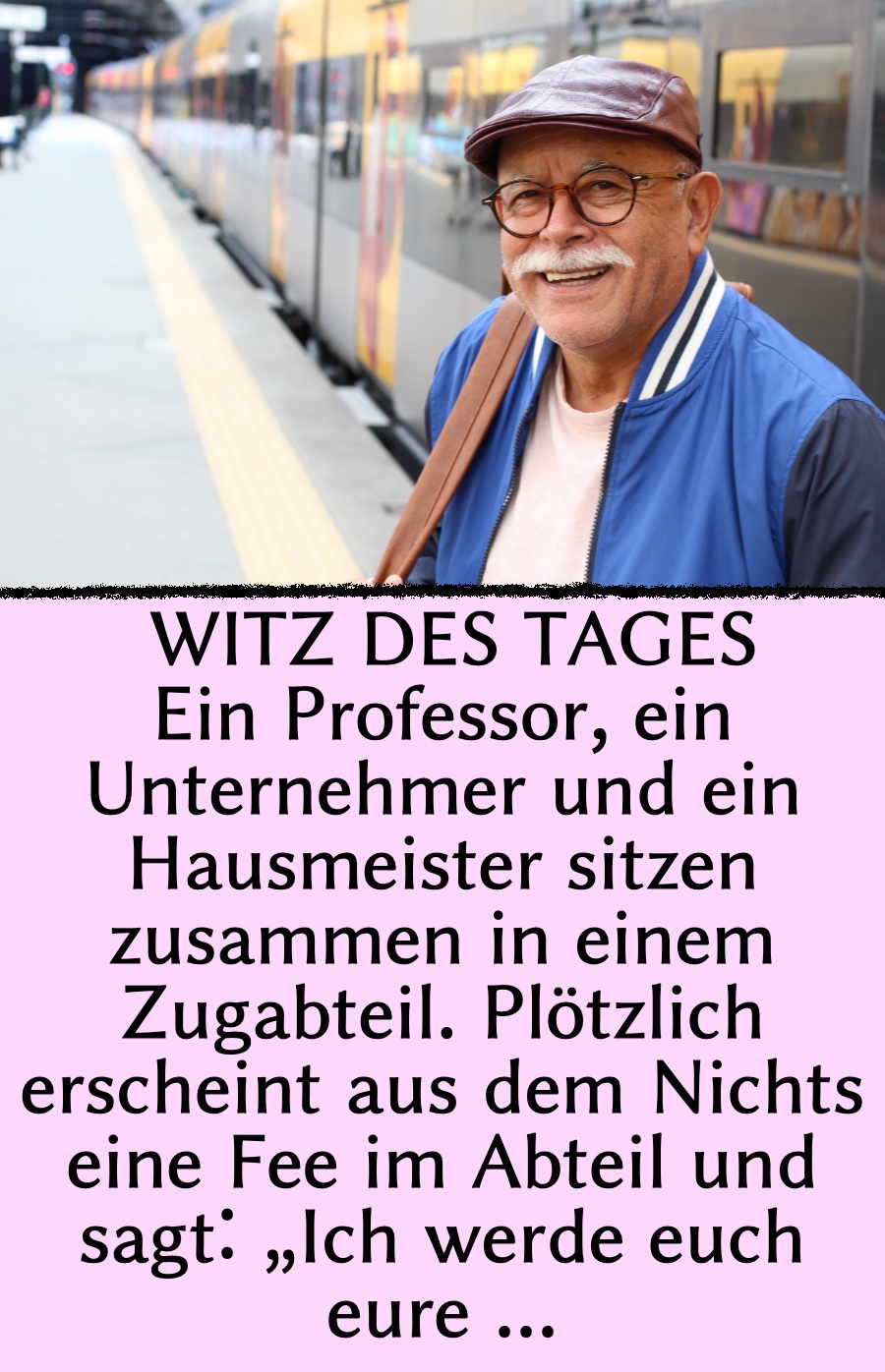 Witz des Tages: 3 Männer müssen Arbeit wechseln