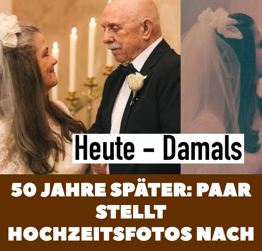 50 Jahre später: Paar stellt Hochzeitsfotos nach