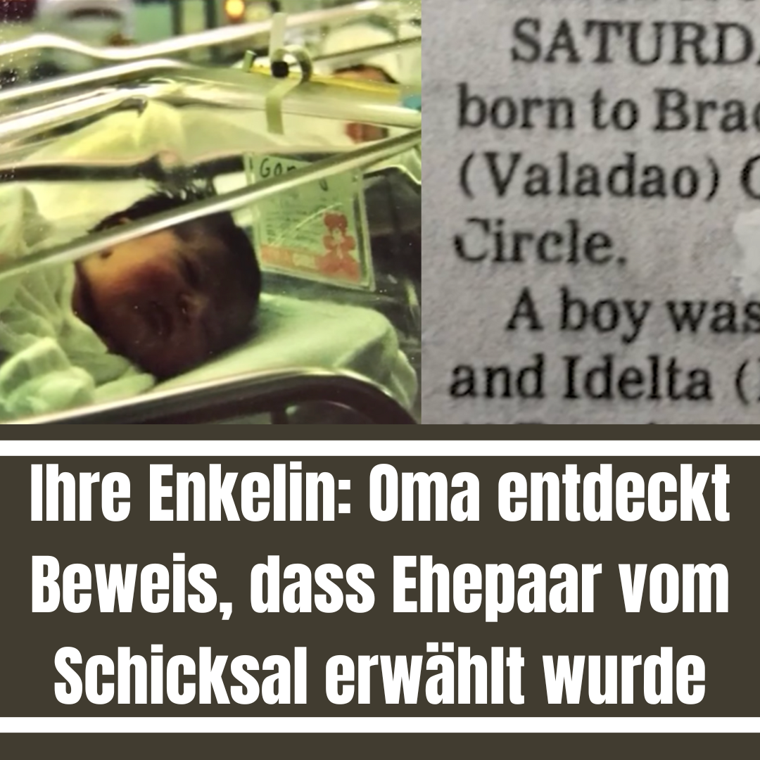 Oma entdeckt auf Geburtsanzeige von Enkelin auch deren Mann